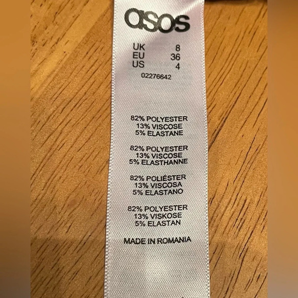 ASOS Petite dress with an exposed back zipper, size 6 - Picture 5 of 5
